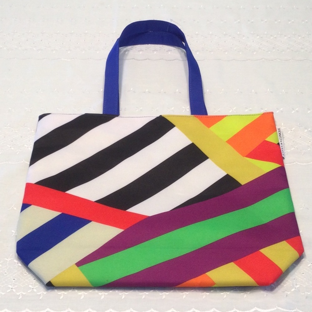 Clinique Colorful Lined Tote NWT​
